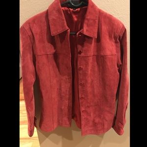 Studio West red leather jacket. Lined. Small